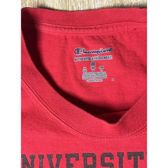 University of Georgia Bulldogs Champion Red Black TShirt Medium - Picture 2 of 2